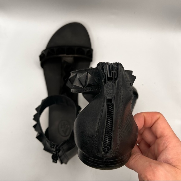 ASH BLACK LEATHER SANDALS - Picture 9 of 13